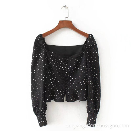 Shirt Ladies Flounces High Waisted Bow Shorts
